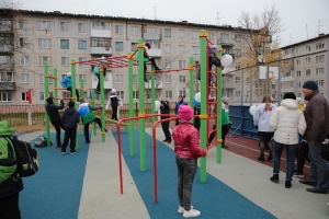 Открытие спортплощадки п. Ясногорский